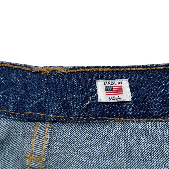 RE/DONE High Rise Crop Flare Denim Jeans Women’s size 29 in Dark Blue - Picture 3 of 9